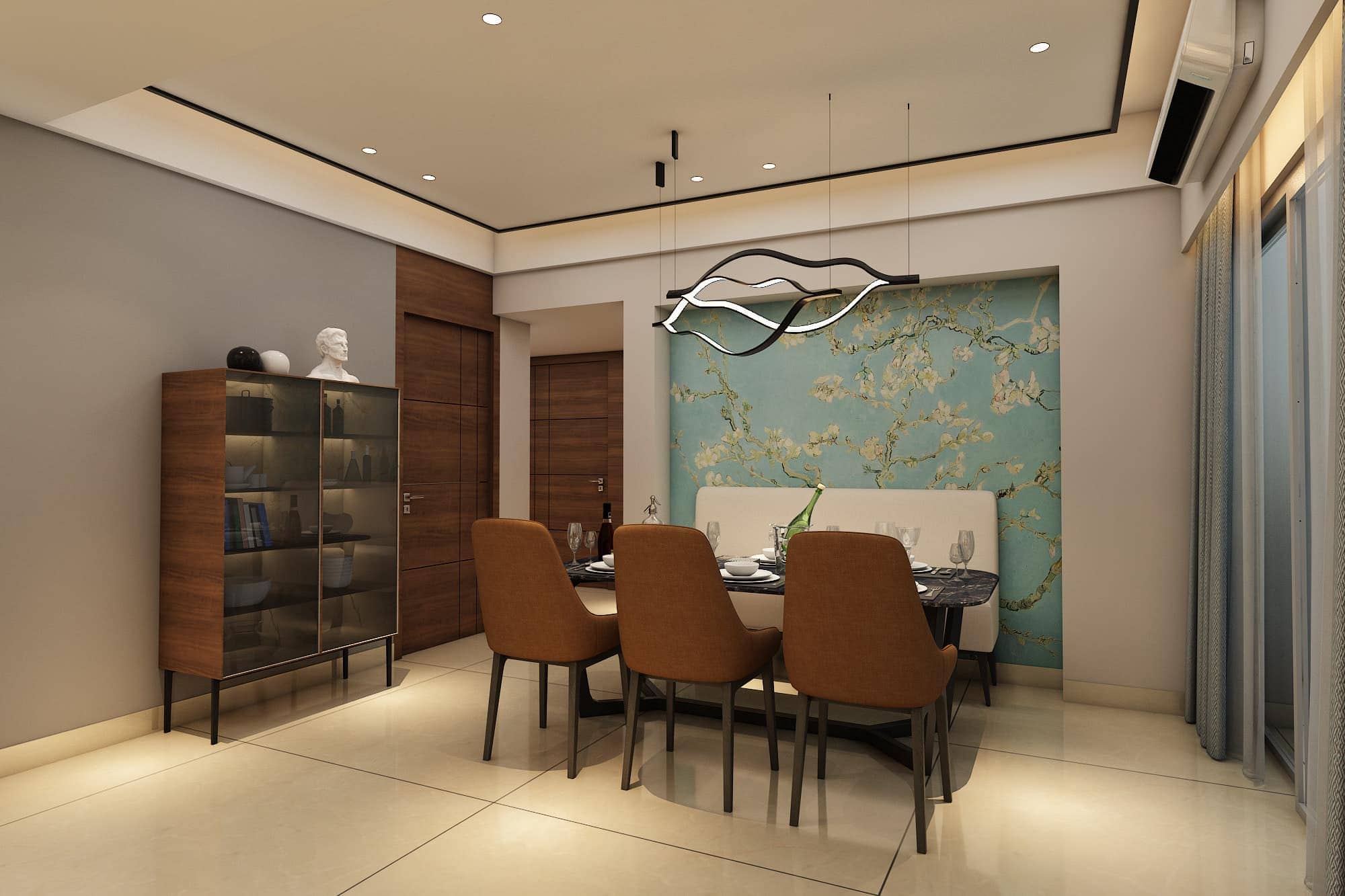 3D interior design render - view 1